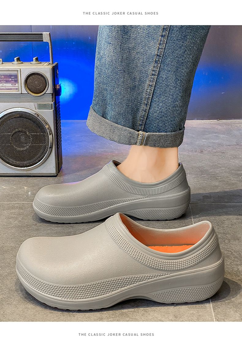 Nouvelles chaussures de chef antidérapantes, chaussures de travail, résistantes à l'huile, imperméables et résistantes à l'usure, chaussures spéciales pour travailleurs de cuisine, chaussures de pluie_voghion.com