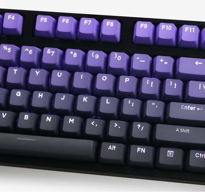 Ziqi Donglai PBT Side Engraving Transparent OEM 68 980 75 87 Customized Nical Keyboard Keycaps_voghion.com