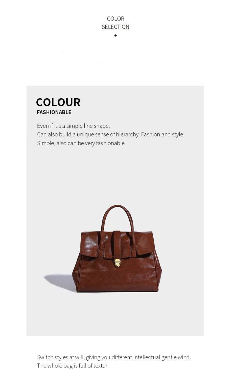 Damen 2024 Neue trendige Luxus-Einkaufstasche mit großem Fassungsvermögen, lässige Retro-Handtasche für offizielle_voghion.com