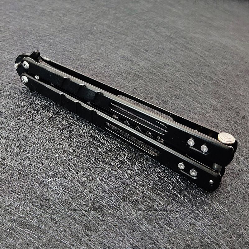 CSGO Peripheral Butterfly Hand Training Throwing Unsharpened Ornamental Foldable Beginner Practice Knife_voghion.com