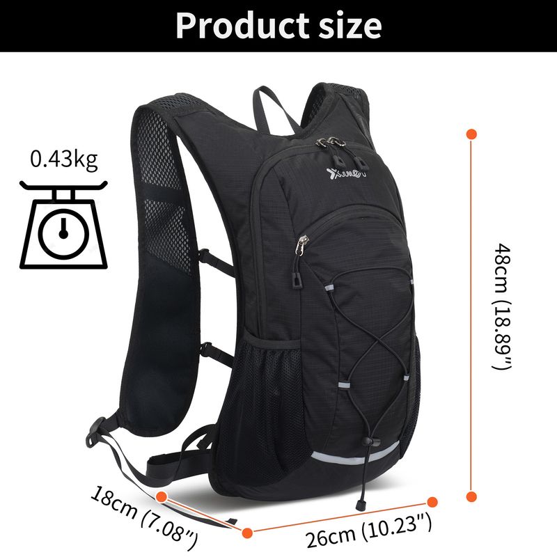 Sac à dos multifonction en nylon imperméable pour randonnée, escalade, voyage, double bandoulière_voghion.com