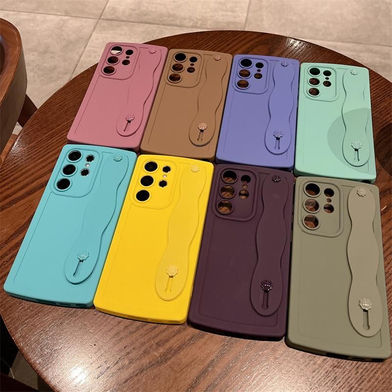 Suitable for Samsung S23pro wristband holder phone case S21 soft case S23 Samsung S22 ultra new S22p_voghion.com