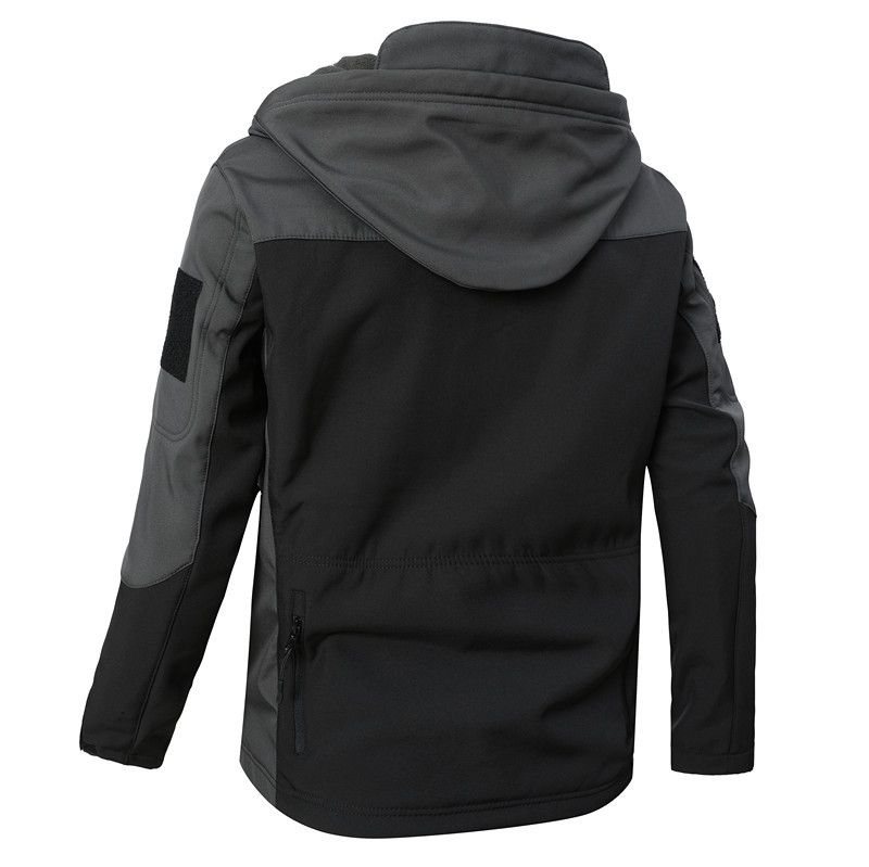 Herrenbekleidung Outdoor Shark Skin Softshell-Jacken-Set – Winddichter Militär-Taktikmantel mit Fleecefutter für Winterwanderungen und Bergsteigen_voghion.com