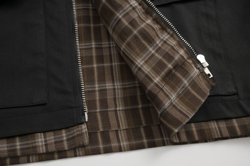 Eon Modish 2025, nuovo cappotto in stile americano con patchwork a quadri larghi_voghion.com