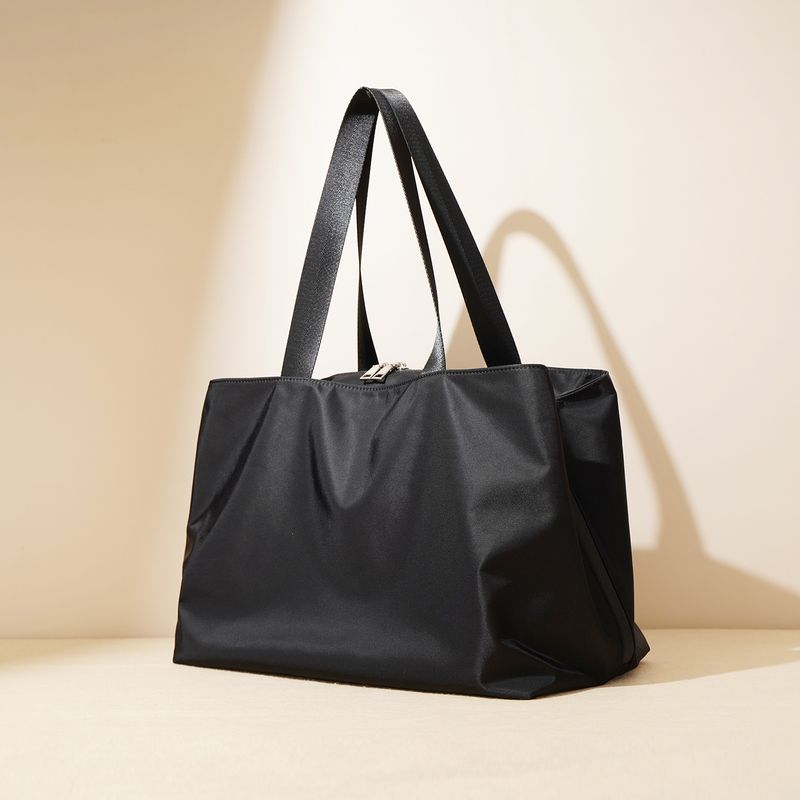 Borsa a mano Oxford in nylon impermeabile, in tela nera, per computer, grande capacità_voghion.com