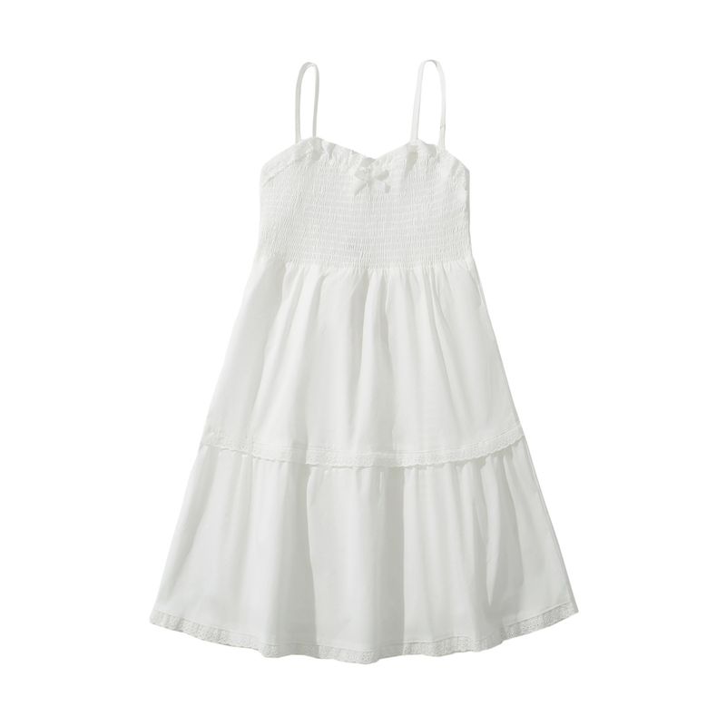 Vestito in pizzo con decorazione a fiocco legato molto venduto_voghion.com
