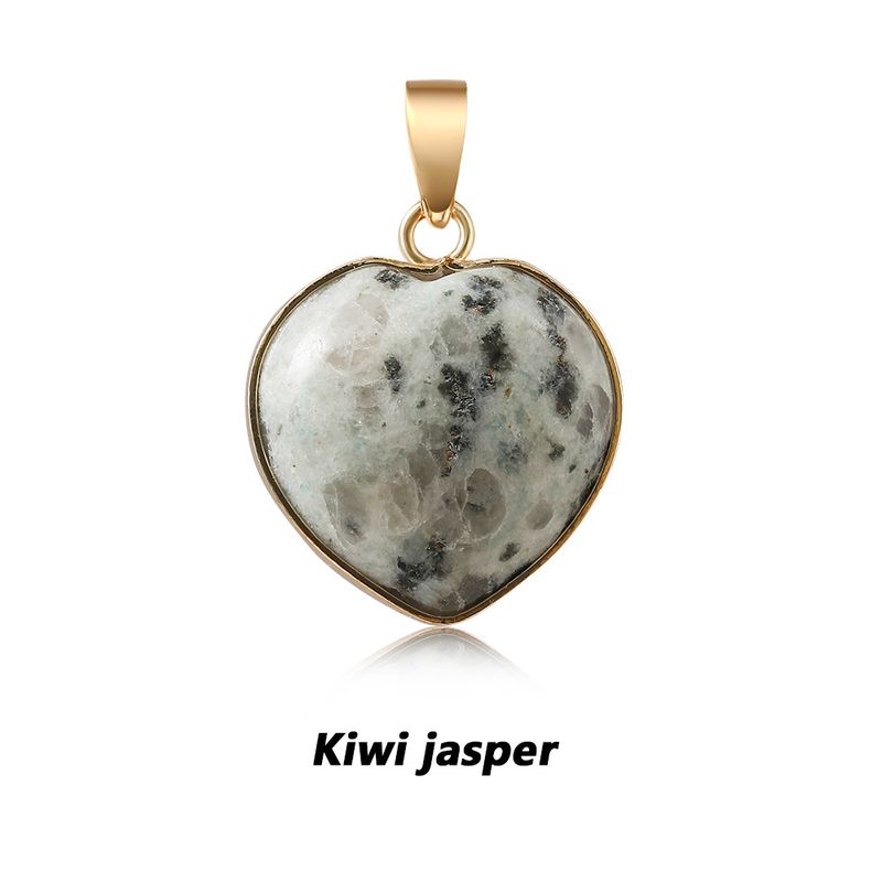 Gioielli da donna con ciondolo a forma di cuore in cristallo bianco naturale_voghion.com