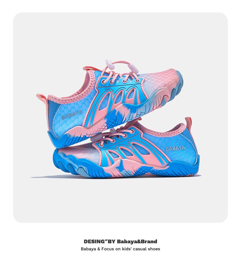 XD-YS50821 Girls' Sports Sandals, Summer New Children's Casual Breathable Running Shoes, Boys' Thin Single Mesh Shoes_voghion.com