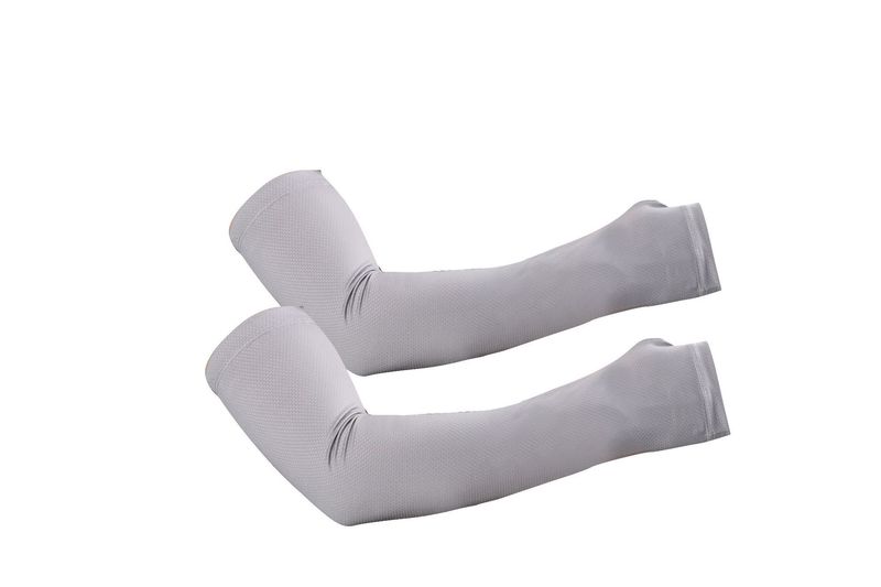 Men's Solid Color Sun Protection Set - UPF 50+ Cooling Face Mask With Neck Cover & Long Arm Sleeves_voghion.com