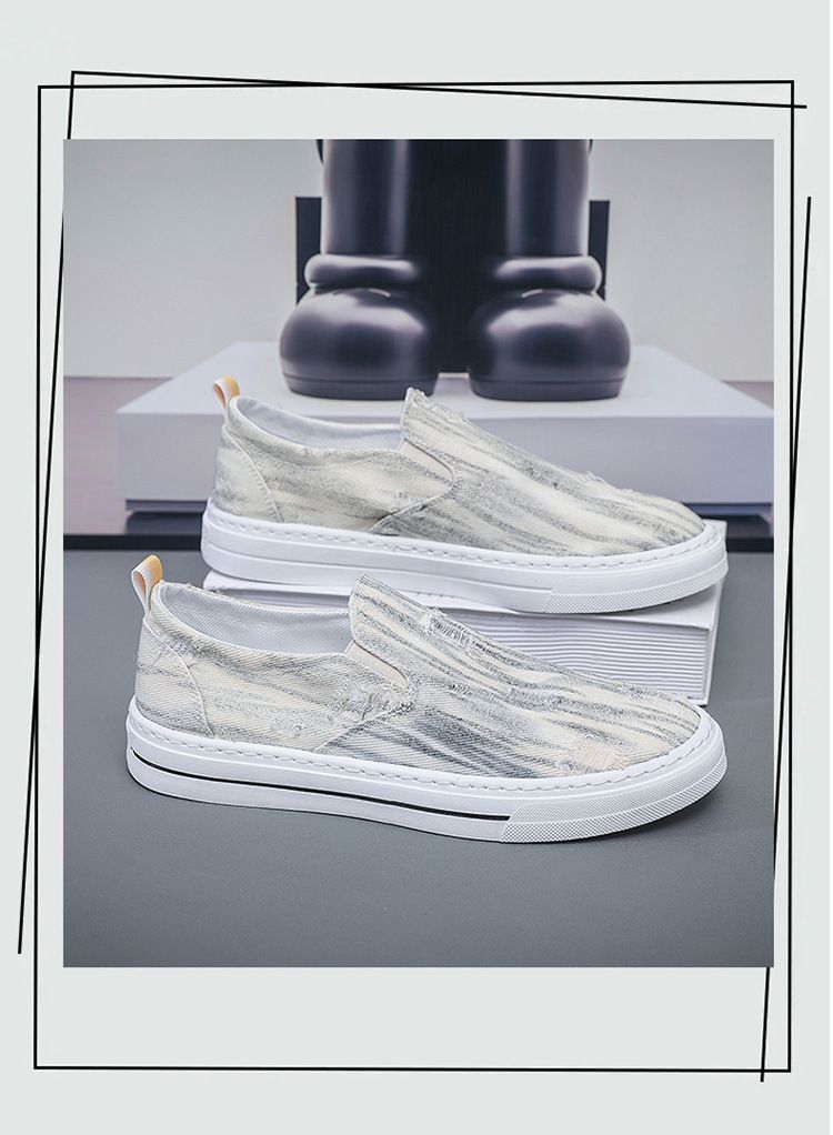 Summer 2024 New Breathable Canvas Men's Versatile One Step Casual Board Trendy Shoes_voghion.com