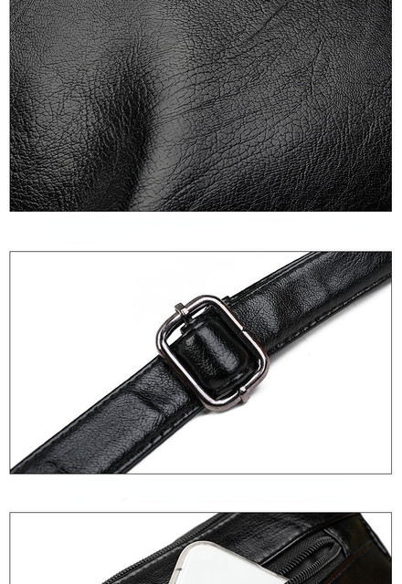 Kvinnor Moderväska Medelålders Äldre Shoulder Messenger Crossbody-väska Handväskor Handväskor Bolsa 3 dragkedjor_voghion.com