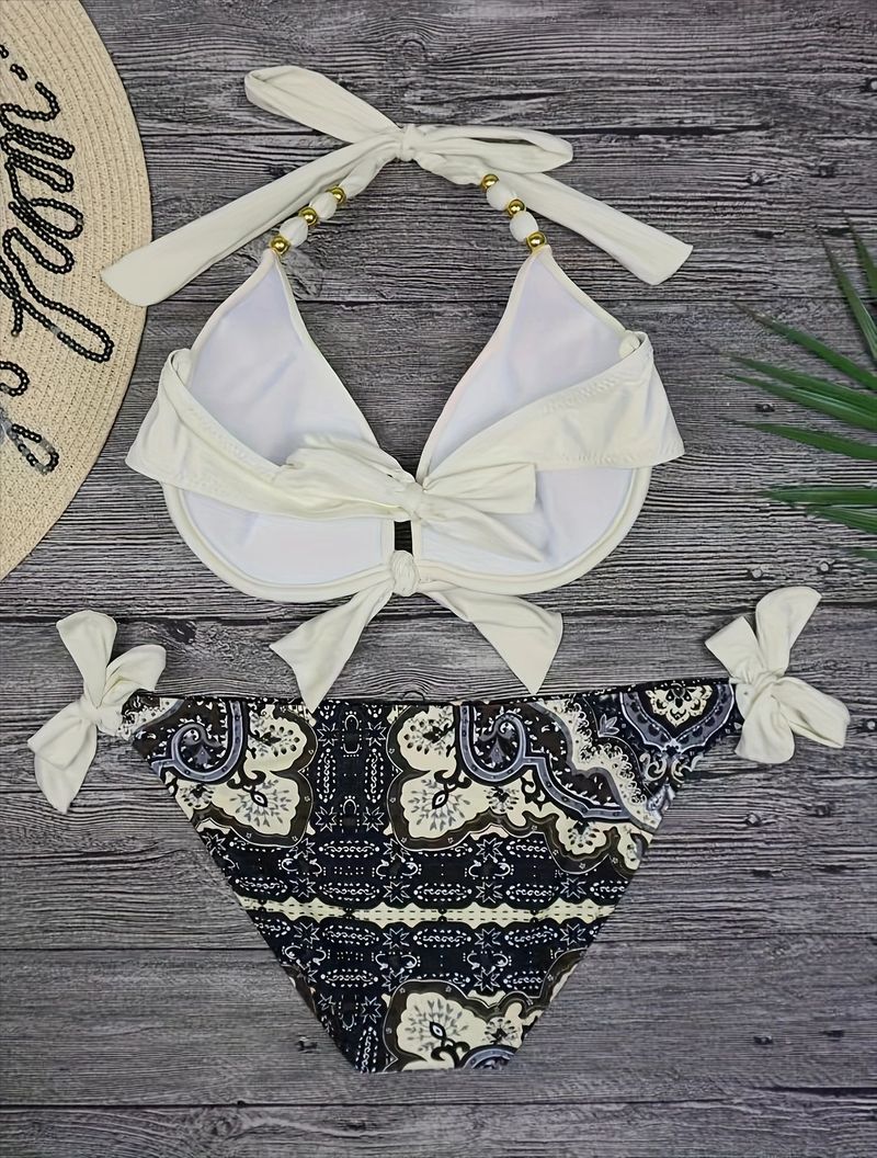 Damenbekleidung Strand Bikini Bademode Strap Triangle Split Badeanzug Frauen_voghion.com