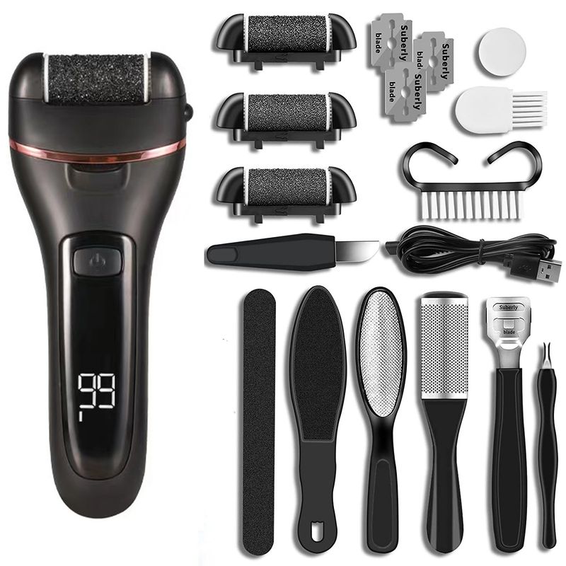 Electric File Automatic Rechargeable Dead Skin Remover Callus Knife Foot Care Tool_voghion.com