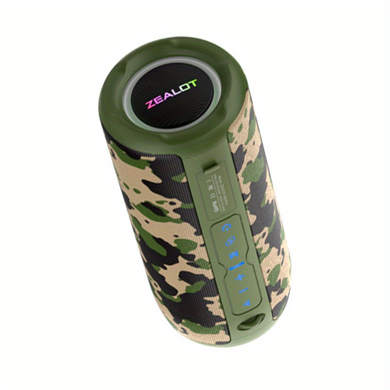 ZEALOT S49 PRO Taşınabilir Kablosuz Hoparlör, Kablosuz 5.2 Kararlı İletim, Yükselen Baslı 2*57mm Büyük Hoparlör, Yükselen Baslı 20W Yüksek Hoparlör_voghion.com