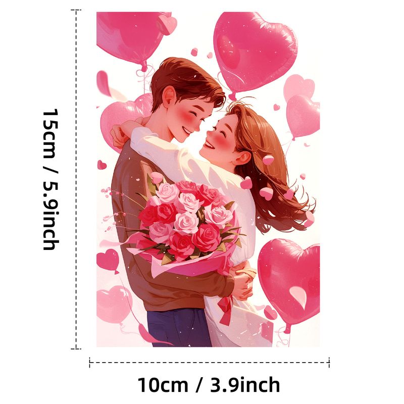 Spillekort rød serie veggdekorasjon kort rød kjærlighet rød rose kjærlighet Valentinsdag rom_voghion.com