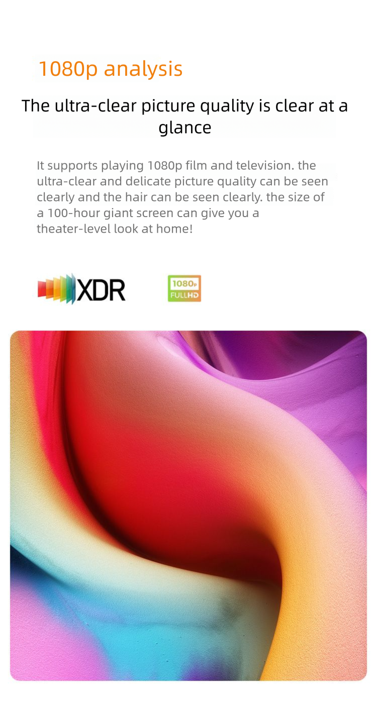 2025 New Ultra HD WIFI Projector Small Mobile Phone Screen Casting Dormitory Indoor Focus 5G Home Theater Machine_voghion.com