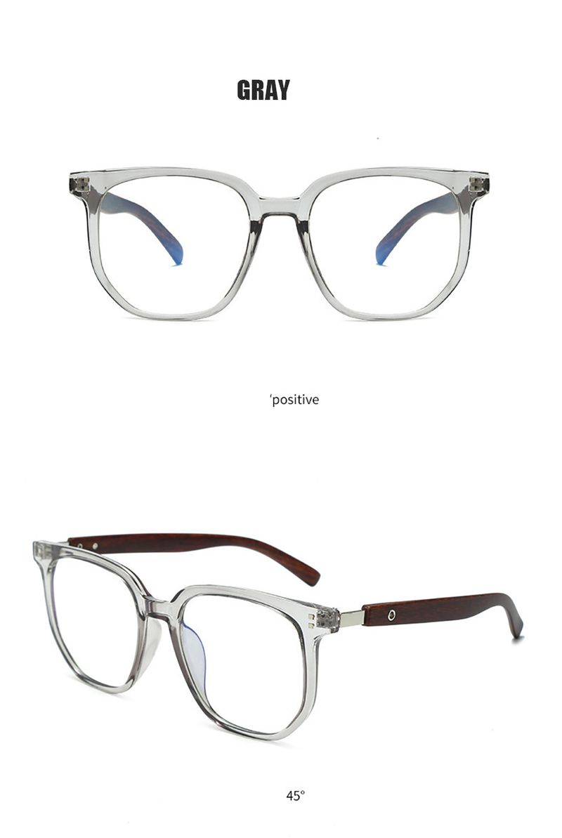New Arrivals New Arrivals Graining Square Business Reading Computer Eyeglasses Frame Presbyopic Retro Anti-Blue Light Presbyopia Glasses_voghion.com