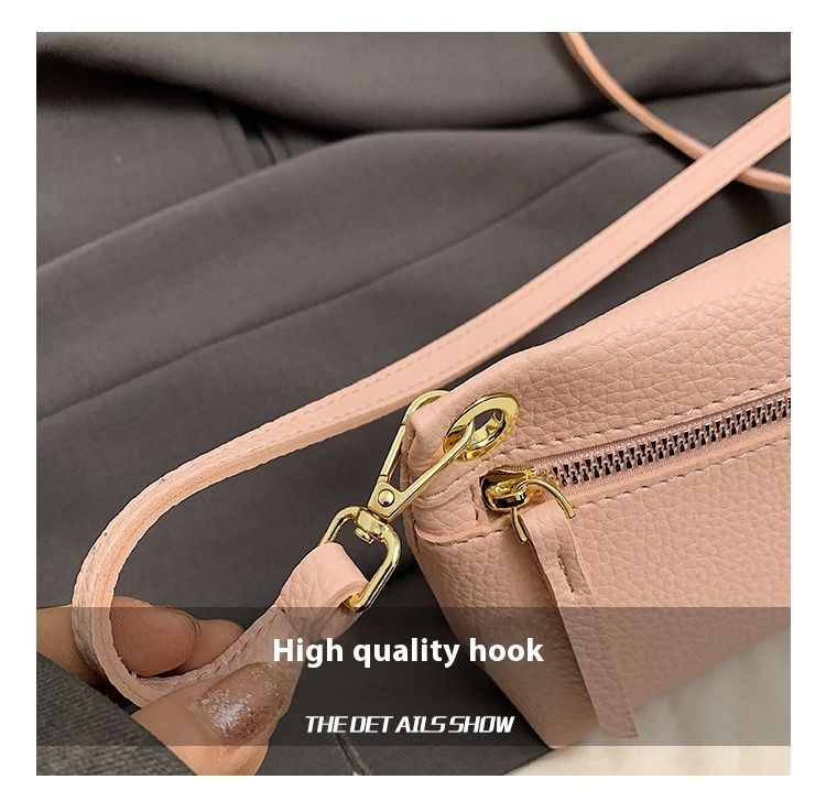 Modello unico di litchi in morbida pelle 2024 Nuova borsa a tracolla monospalla alla moda estiva Versatile piccola borsa da trasporto_voghion.com