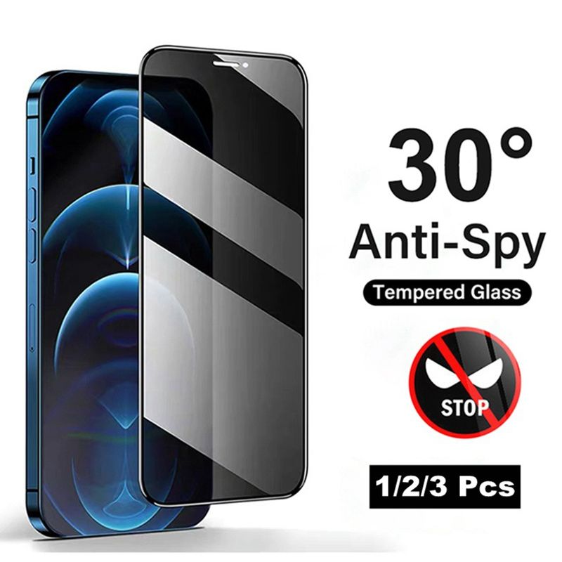 Suitable for iPhone 14 mobile phone 9H hardness 3D effect anti peeping tempered protective film_voghion.com