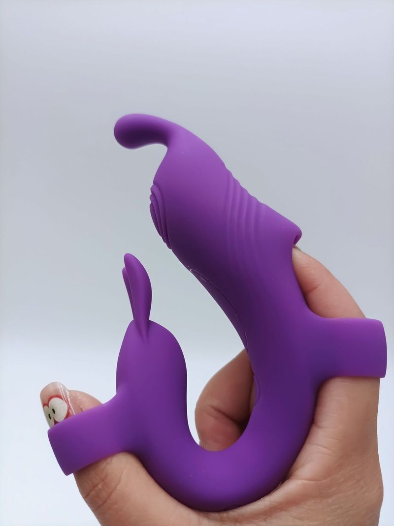 LuvBox Finger Trigger Vibrator Dual Vibrator Prostata Analkammer Orgasmus Vorspiel Einführen Spielzeug Paar Spaß Flirten_voghion.com