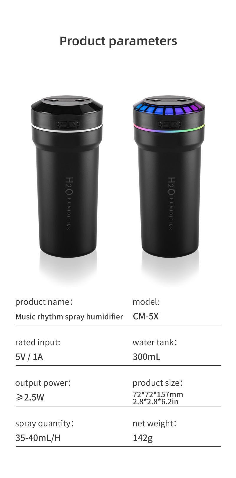 kuuma tuote auton RGB-kostutin värikäs ääniohjattu äänenpoiminta rytmi tunnelma valosuihke aromaterapia-sumutin_voghion.com