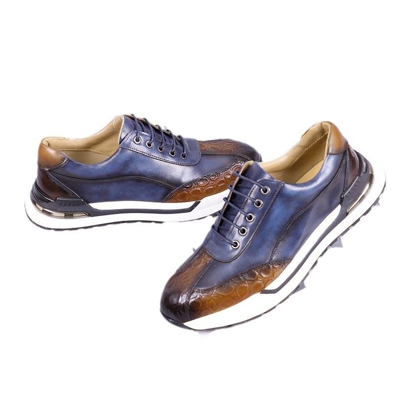 Geeignet für alle Jahreszeiten. Lässige Herrenschuhe aus echtem Leder aus reinem Rindsleder._voghion.com