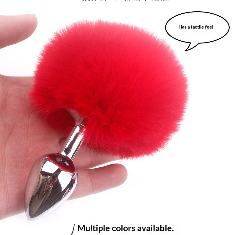 luckyqqyp Fuchs-Hasenschwanz Metall SM Back Court Anal Masturbationsplug Sexspielzeug für Erwachsene Huole_voghion.com