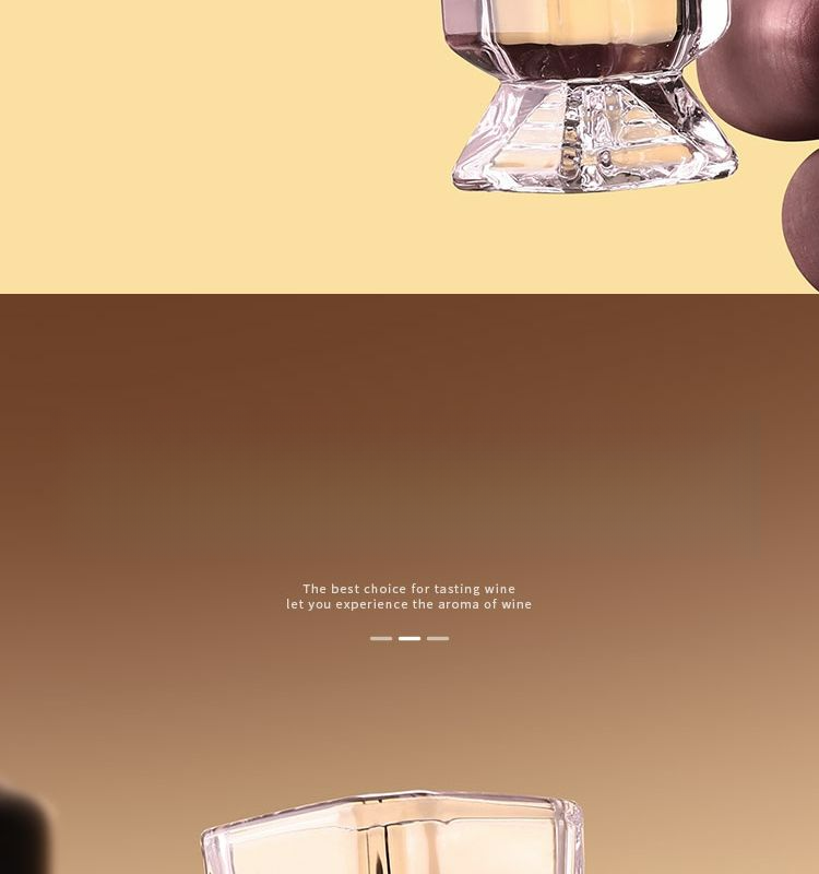 White Pyramid Thickened Divider Set Household Large Capacity One-Cup Special Small Wine Cup_voghion.com