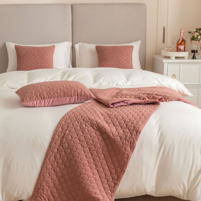 Semplice modello olandese in velluto ultrasonico a rombi per hotel, hotel, casa, letto, asciugamano, bandiera_voghion.com
