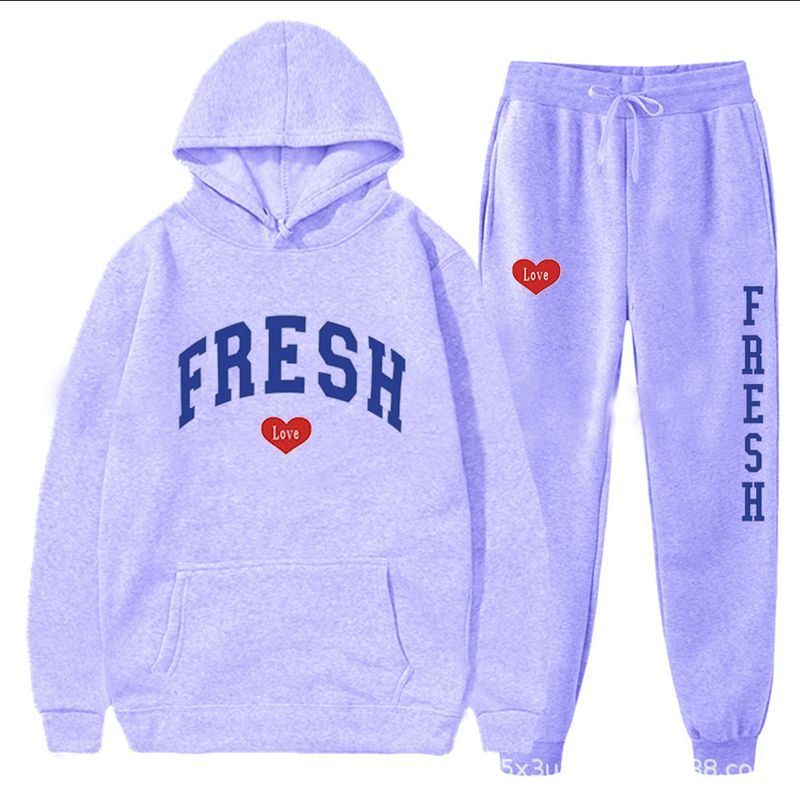 Felpa con cappuccio stampata alla moda taglie forti, in pile, calda, autunno inverno, casual, sportiva, da donna_voghion.com