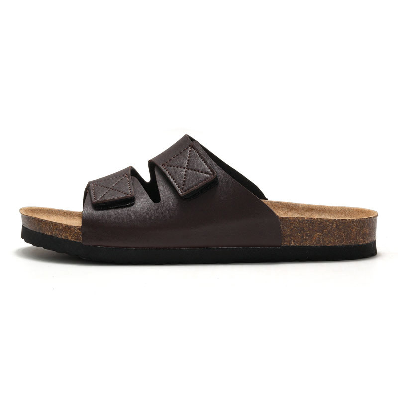 RUIZUSTOCK, nuove pantofole in sughero per la primavera e l'estate, sandali da uomo in stile coreano con velcro, scarpe da spiaggia_voghion.com