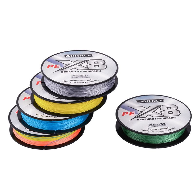 8-strand PE 100m Lure Strong Braided Main High Tensile Sea Line Fishing Gear_voghion.com