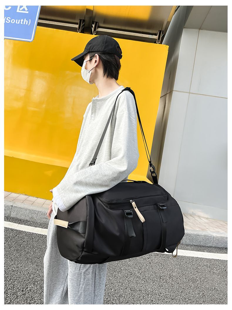 Multifunktionaler trendiger Sport-Reiserucksack, Schulhandtasche, Gepäck, Fitnessstudio, Herren-Umhängetasche mit großer Kapazität_voghion.com