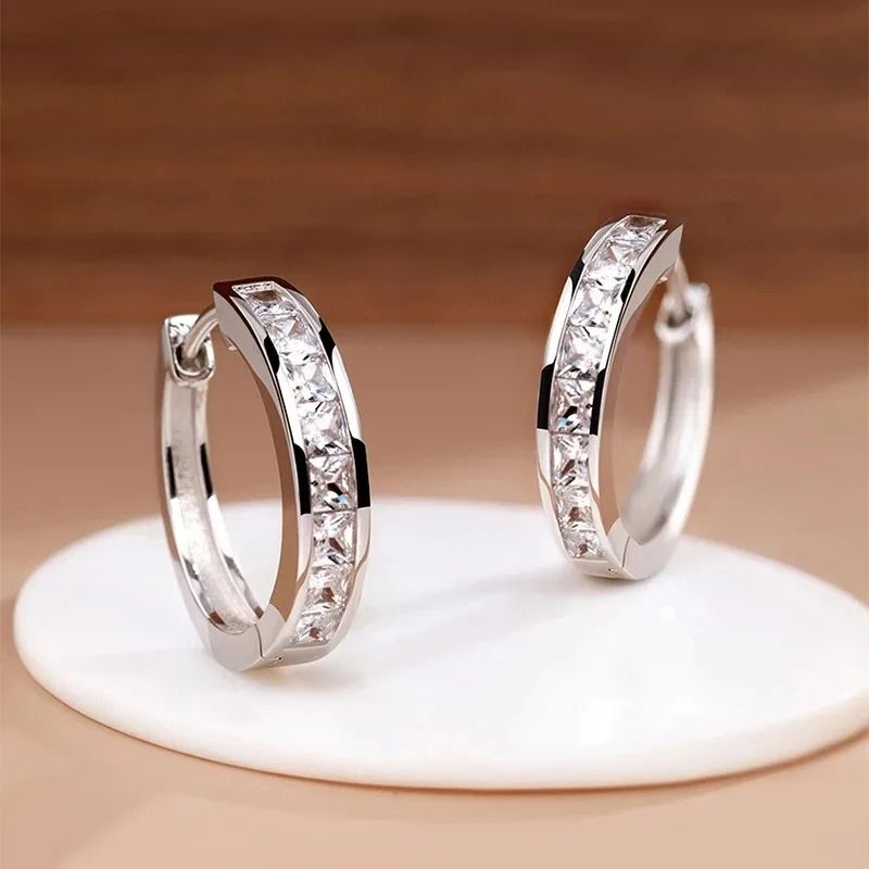 Nuovi orecchini da donna in argento sterling 925 con zirconi brillanti, orecchini rotondi alla moda ed eleganti, regali per feste di compleanno_voghion.com