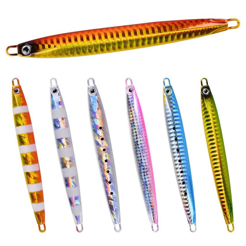 10-60g Long Casting Jigging Lead Fish Sinking Lure Hard Night Glow Bait Fishing Gear_voghion.com