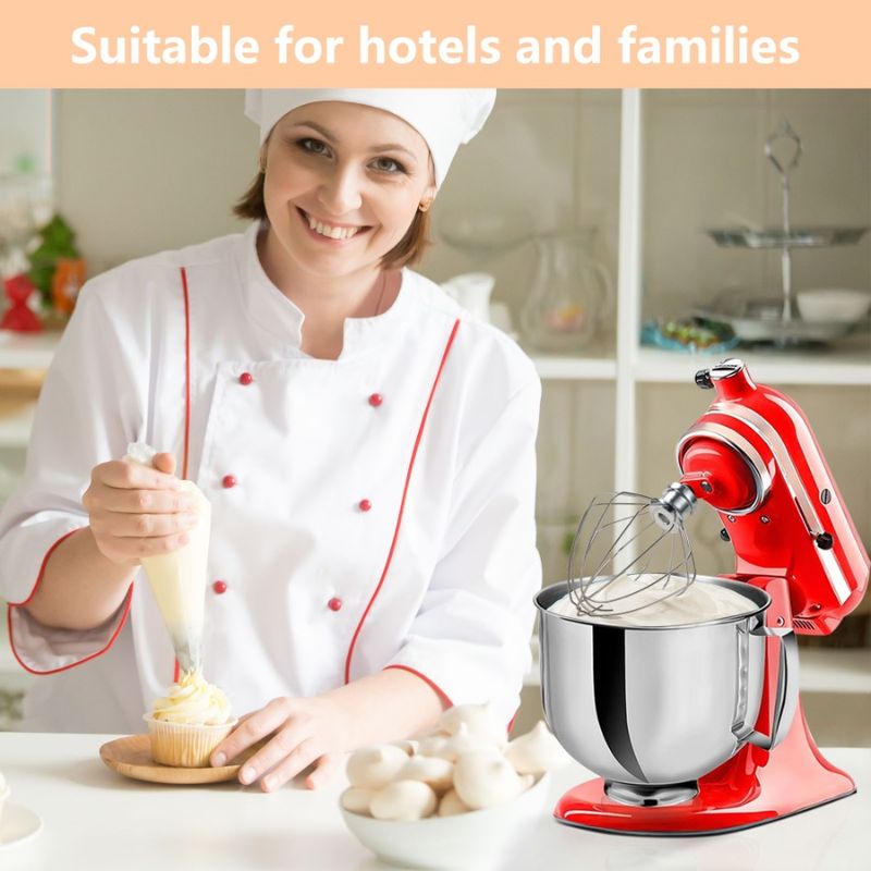 Mixer Egg K45WW Cream KitchenAid 4.55 For Stirrer Whipped Replacement Quart Attachment Cream Accessory Cake Stand Tilt Ma 6Wire_voghion.com