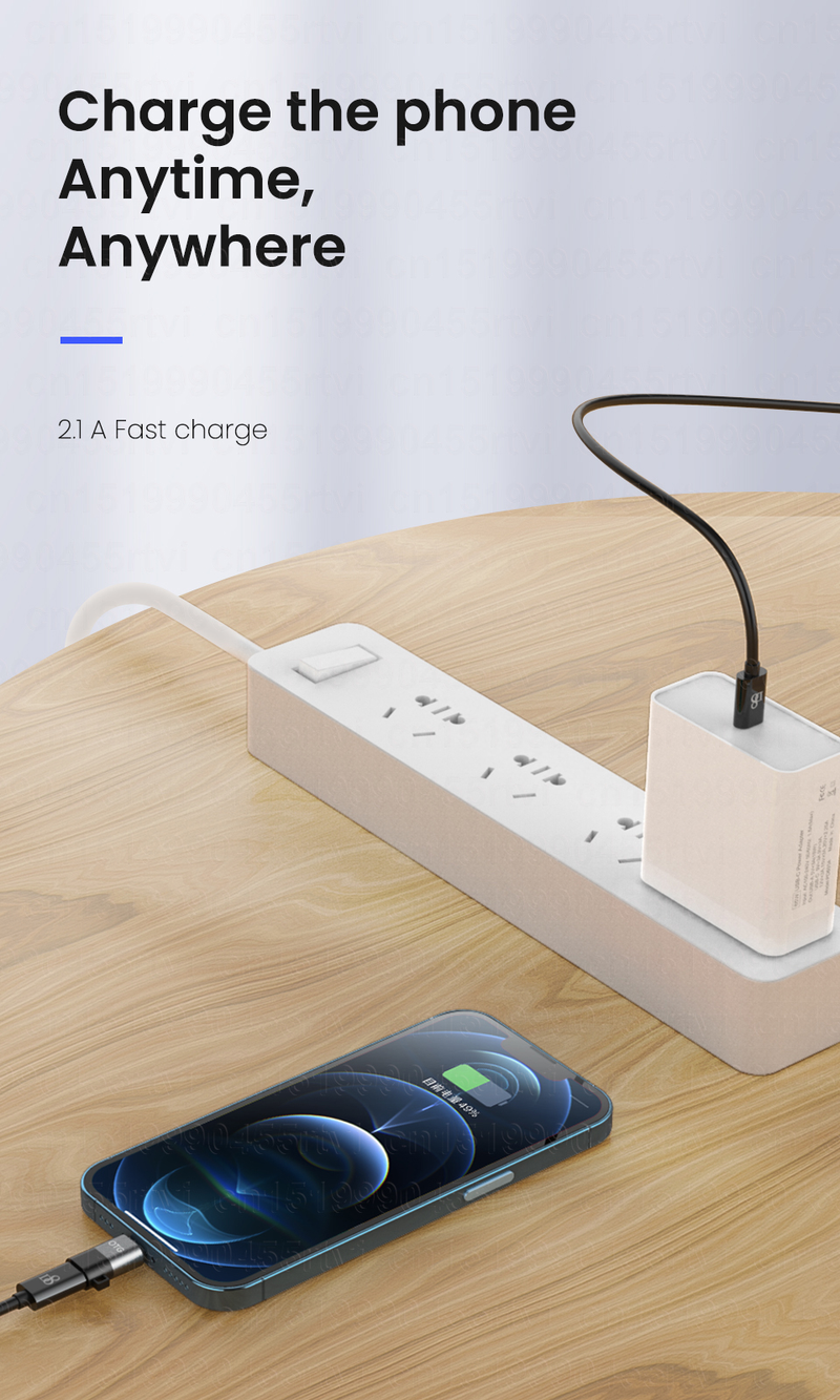Typ C USB zu 8-Pin OTG Adapter Für iPhone 13 12 11 Pro Max XR 2A Schnelle lade Datenkabel Konverter Für Kopfhörer U Disk harging_voghion.com