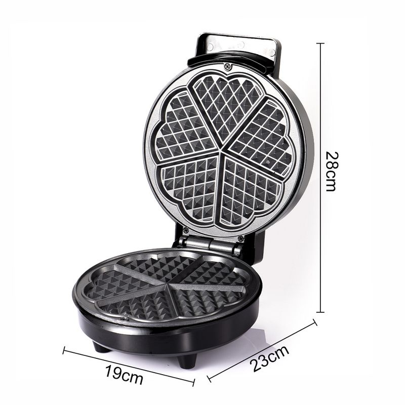 Machine à sandwich automatique domestique, toast chauffant, machine à petit-déjeuner double face, gaufrier multifonction en forme de cœur_voghion.com