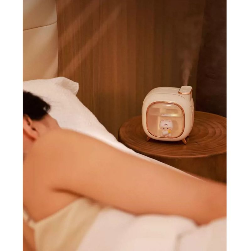 Luftbefeuchter Kleines Schlafzimmer Home Silent Wiederaufladbares Studentenwohnheim Aromatherapie-Gerät Geburtstagsgeschenk für Mädchen Luftbefeuchter_voghion.com