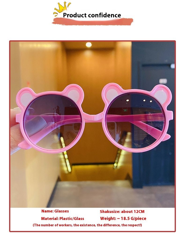 Personalisierte Sonnenschutz-Sonnenbrille für Jungen und Mädchen, Baby-Cartoon-Sonnenbrille, vielseitige Sonnenbrille für den Außenbereich_voghion.com