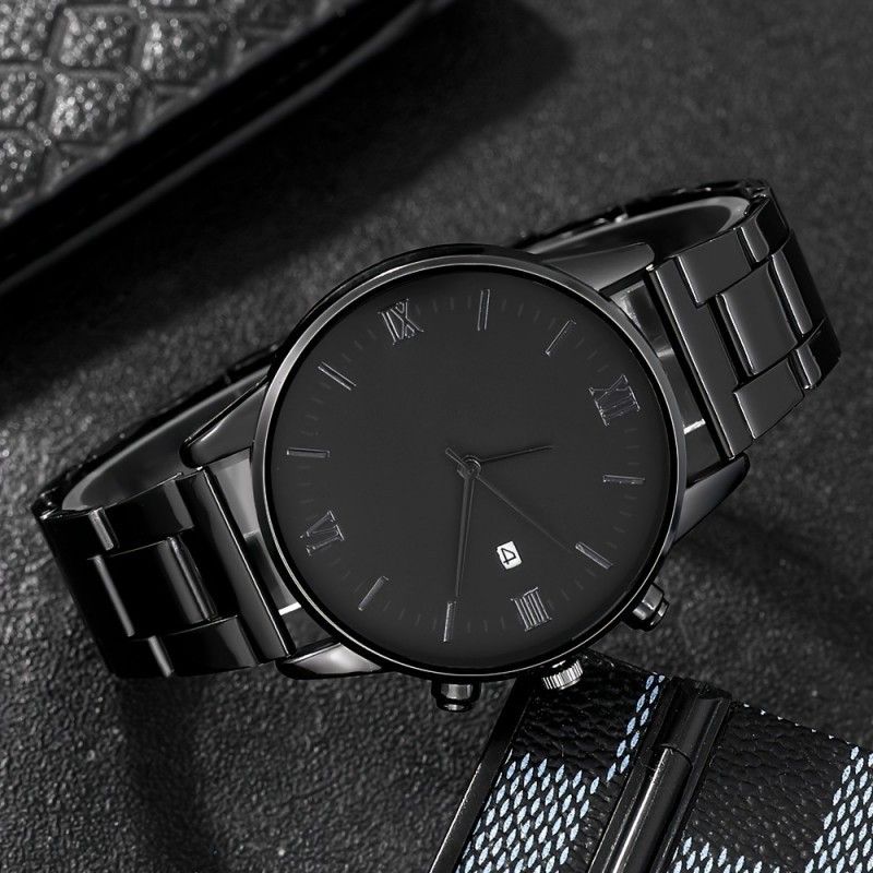 Men's Waterproof Quartz Watch - Trendy Design With Life Calendar & Date Display (Ideal For Students & Teens)_voghion.com