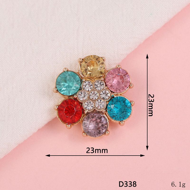 1 Piece 1 Set Alloy Flower Pendant Jewelry Accessories_voghion.com