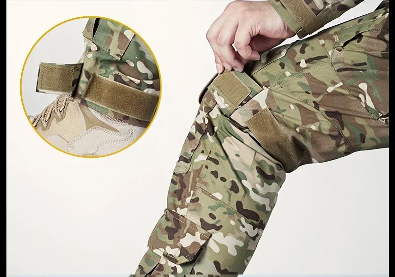Pantalones tácticos de carga para hombre con rodilleras - Pantalones de trabajo de camuflaje militar para senderismo, acampada y entrenamiento (varios colores y tallas)_voghion.com