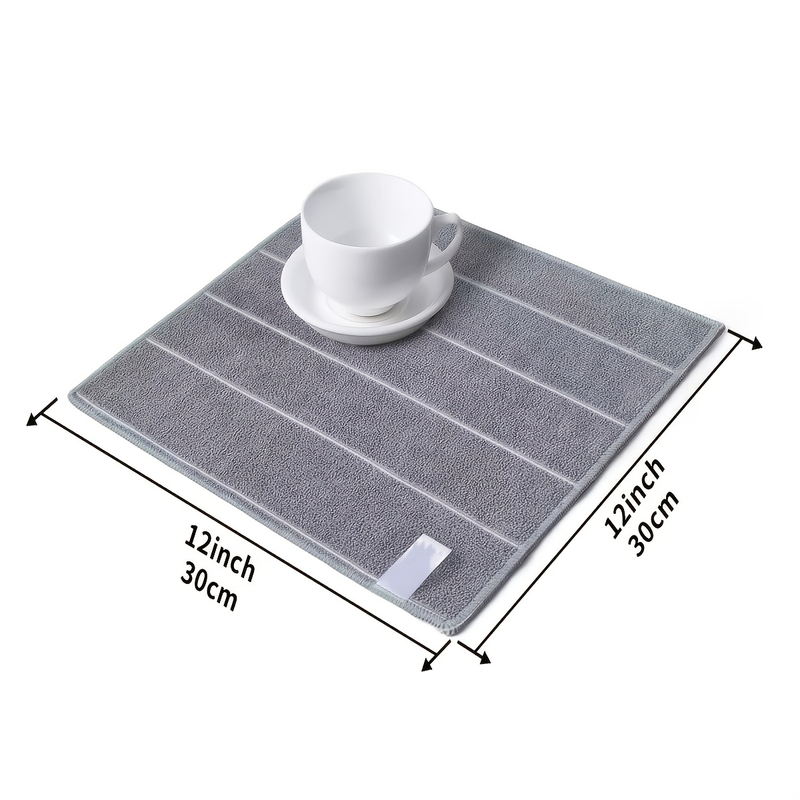 1/2/10/20/30 pezzi, strofinacci da cucina, panno per la pulizia quadrato a tinta unita, panno per la pulizia dei piatti da cucina, spugnetta abrasiva assorbente in microfibra, prodotti per la pulizia Clearanc_voghion.com