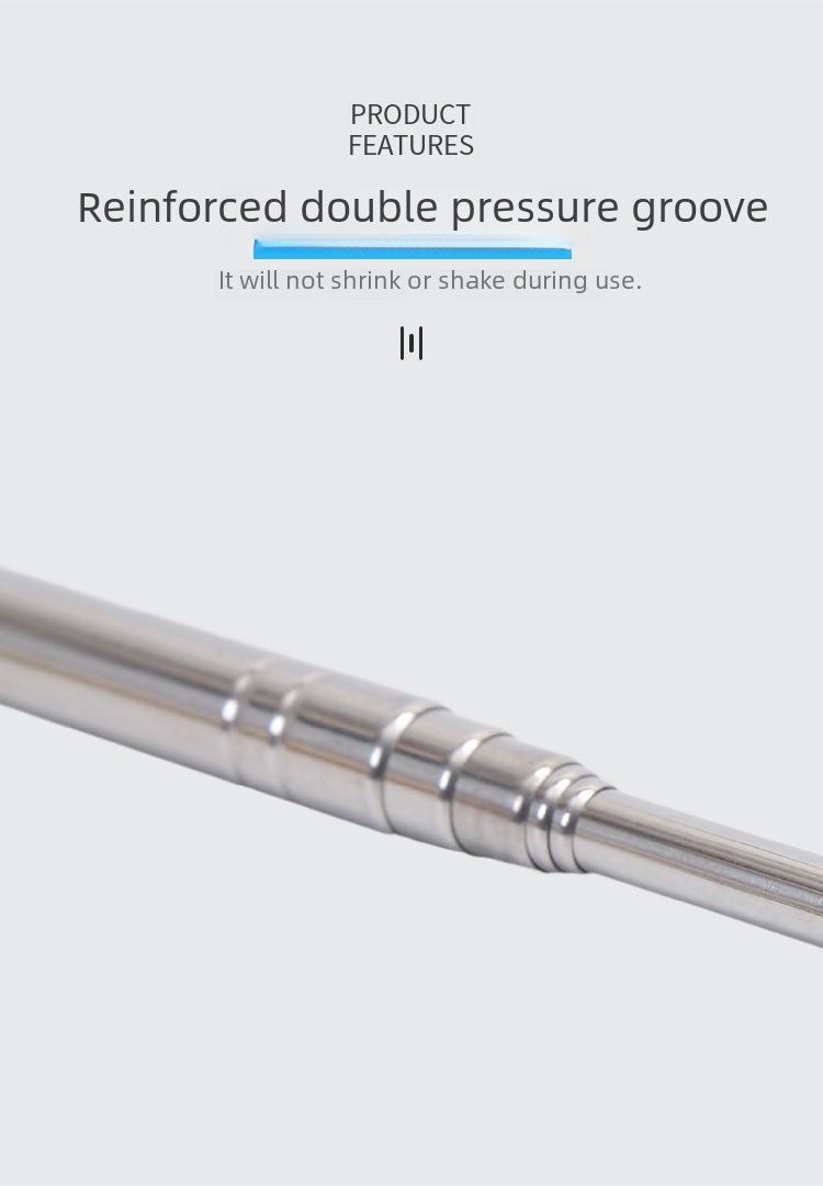 Gids vlaggenmast 1 meter 1,2 meter 1,4 meter 1,6 meter zachte rubberen hoes handvat roestvrijstalen zweep stokje rubberen zweep_voghion.com