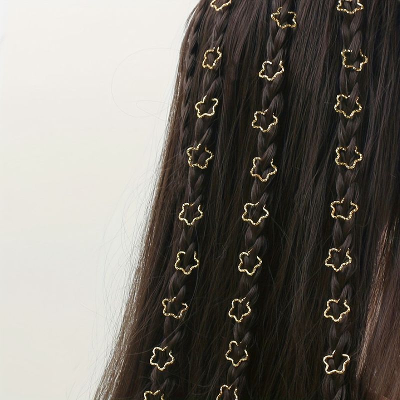 30 pezzi di accessori fai da te per dreadlock, i più venduti in Europa e in America, anelli per extension a forma di stella cava per trecce._voghion.com