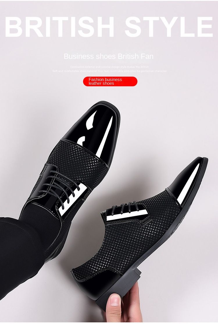 Herren Business Lederschuhe Luxus Oxford Atmungsaktive Lackleder Abendschuhe Herren Büro Hochzeit Flats Formelle Schuhe_voghion.com