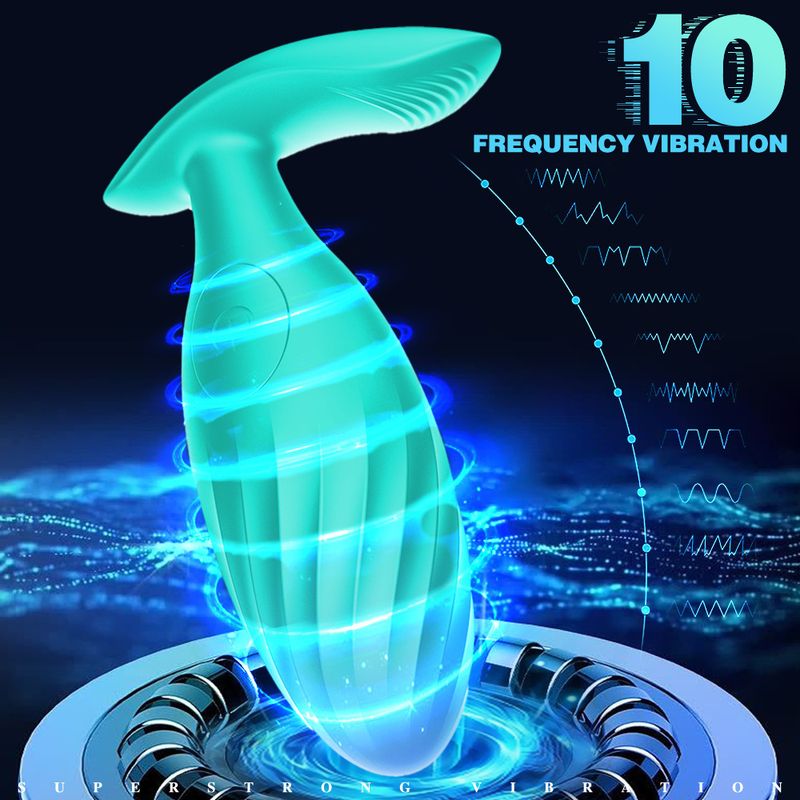 Afstandsbediening vibrator draagbare vibrerende anale plug prostaat massager mannelijke en vrouwelijke masturbator vibrator seksspeeltjes_voghion.com