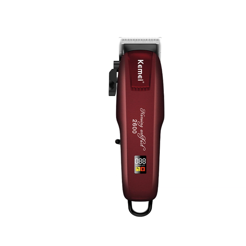 Kemei Km-PG2600 USB-opladning Digitalt display Trimmer Justerbar elektrisk hårklipper Genopladelig klipper_voghion.com
