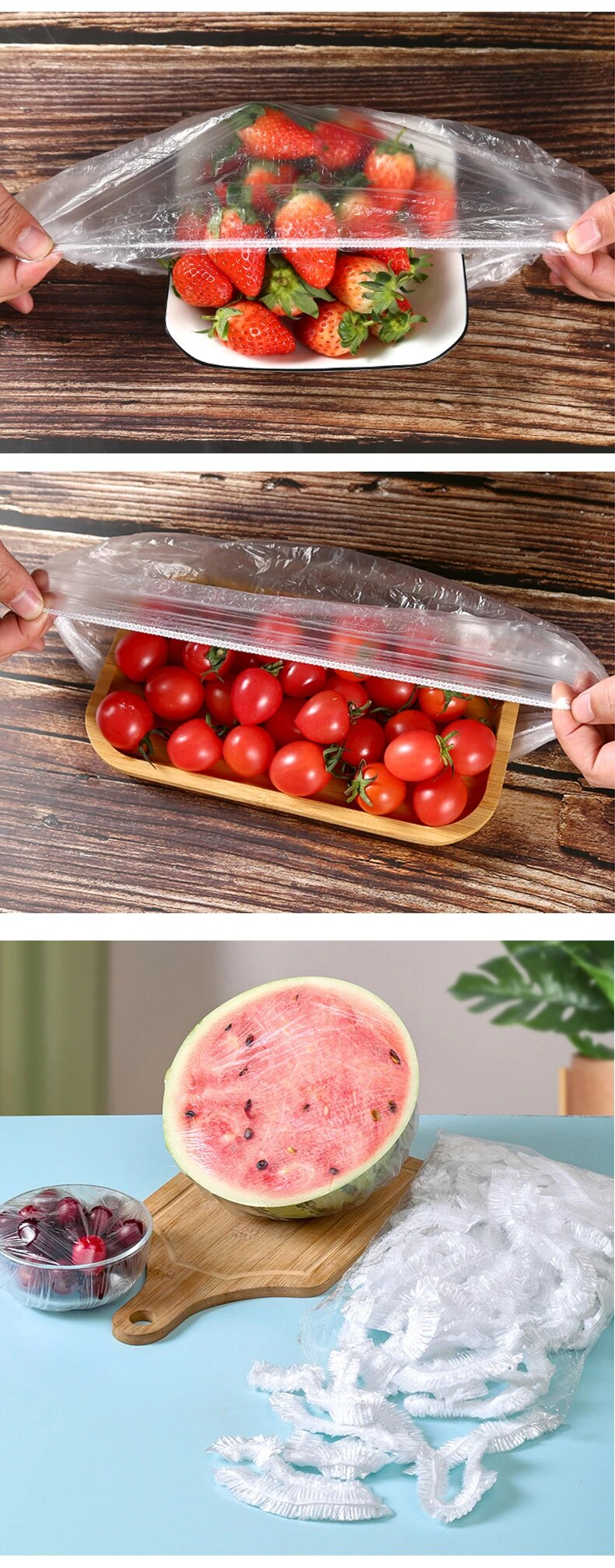 Reusable Disposable Food Cover Plastic Wrap Durable Elastic Food Lids For Bowls Elastic Plate Covers For Kitchen Food Saver Bag_voghion.com